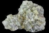 Yellow/Green Cubic Fluorite Crystal Cluster - Morocco #82800-1